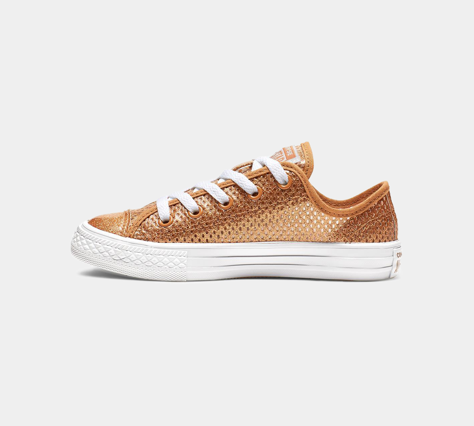 Converse Chuck Taylor All Star Low Top Trainers Bronze Junior Shoes UK 10-13/1-5.5