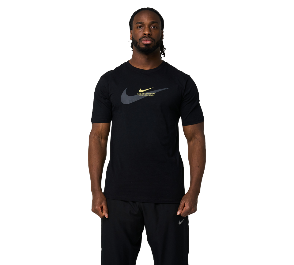 Nike Athletic Dept Tee Mens Black and Blue Short Sleeve Crew Neck T-Shirt UK S-XL