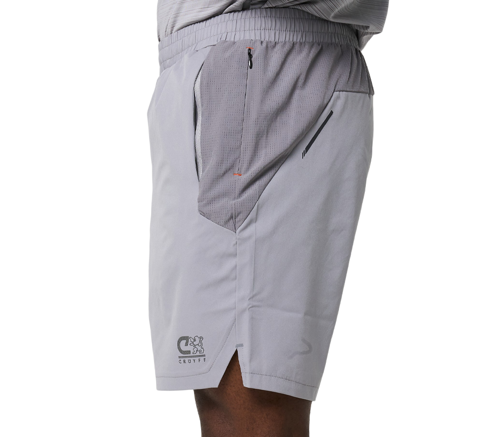 Cruyff Flame Shorts Mens Athletic Shorts Black Grey - UK S-2XL