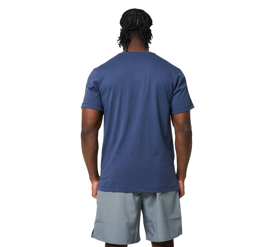Nike Repeat Tee Mens Blue Reflect Silver Short Sleeve Crew Neck T-Shirt UK S-XL