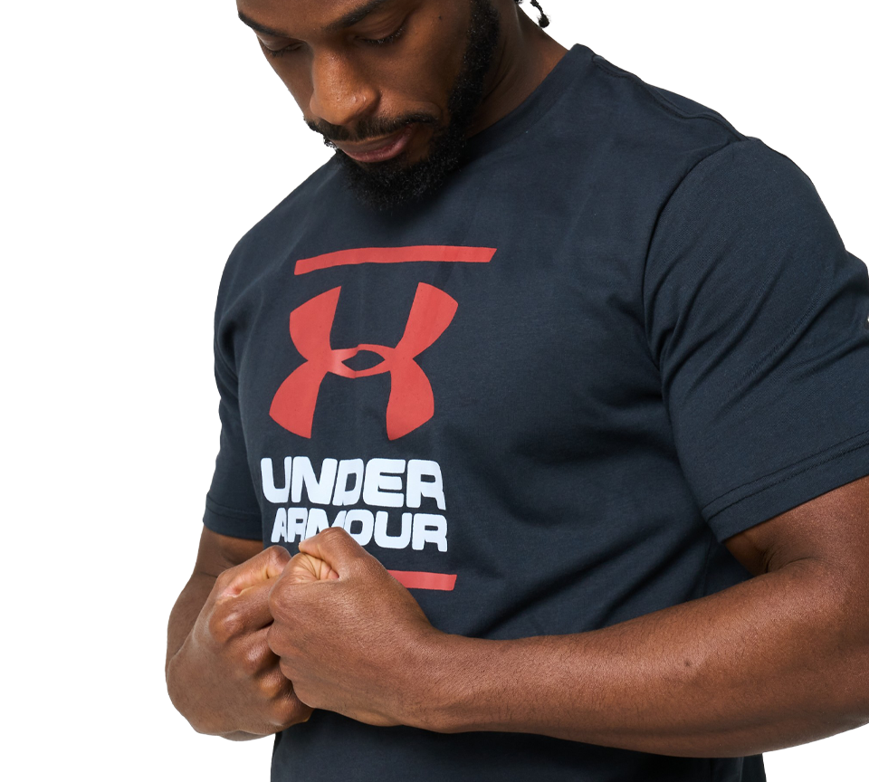Under Armour GL Foundation Short Sleeve T-Shirt Mens Black White Grey Navy Tee UK S-XL