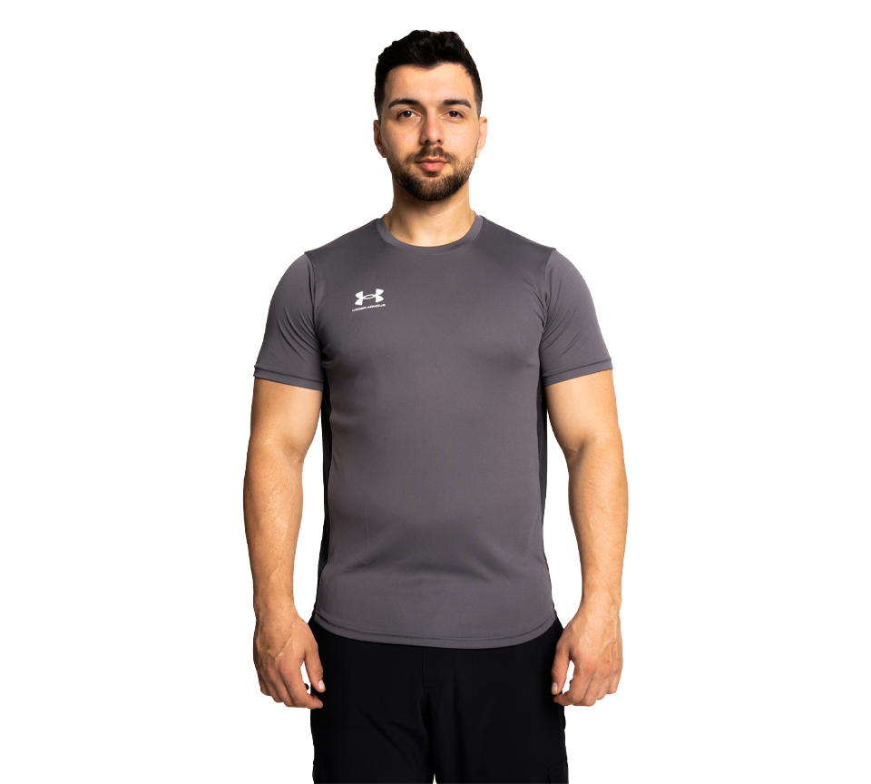 Under Armour Challenger Training T-Shirt Mens Midnight Navy and Starlight Gym Tee UK S-2XL