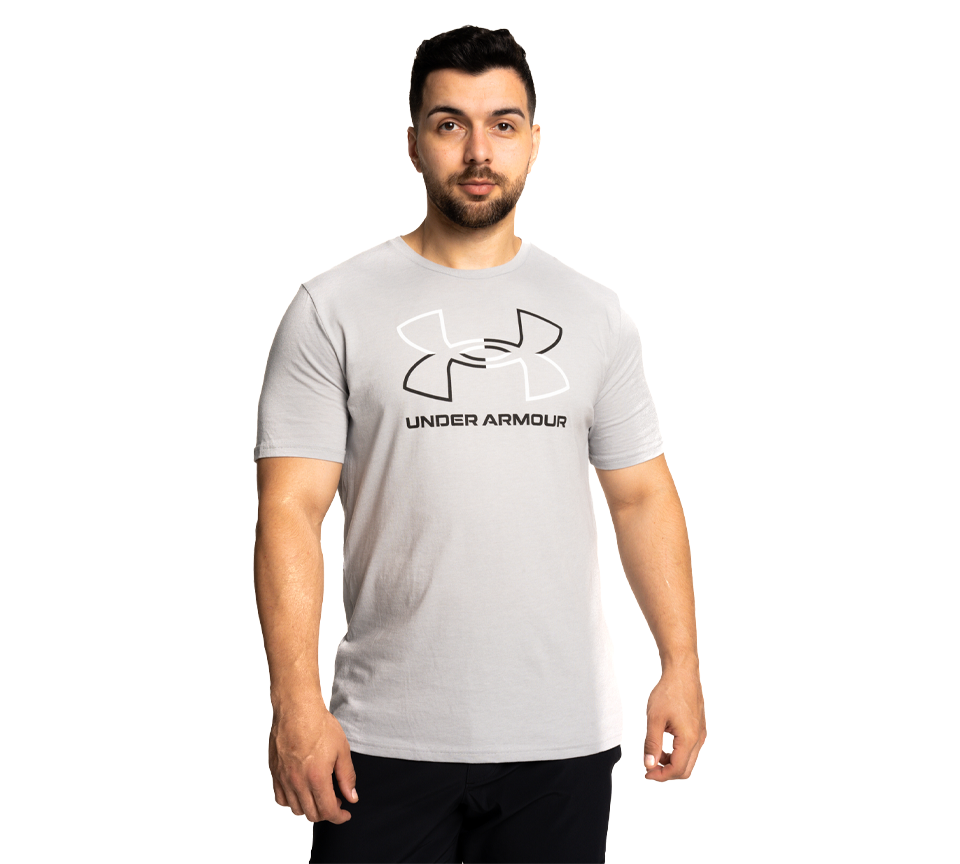 Under Armour Foundation T-Shirt Mens Black White Grey Short Sleeve Crew Neck Tee UK S-2XL