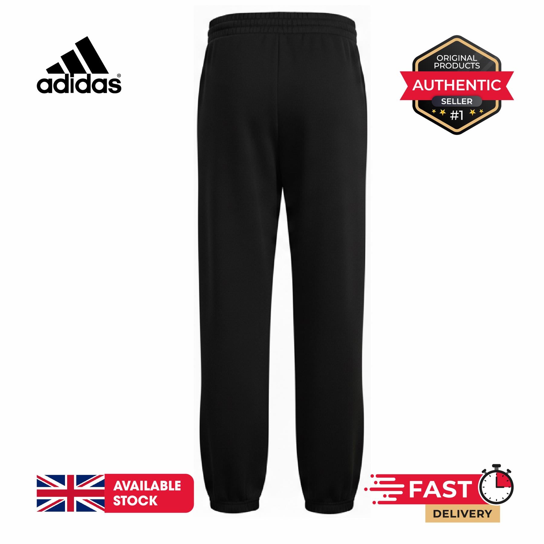 Adidas Mens Sportswear Joggers Black UK S-2XL