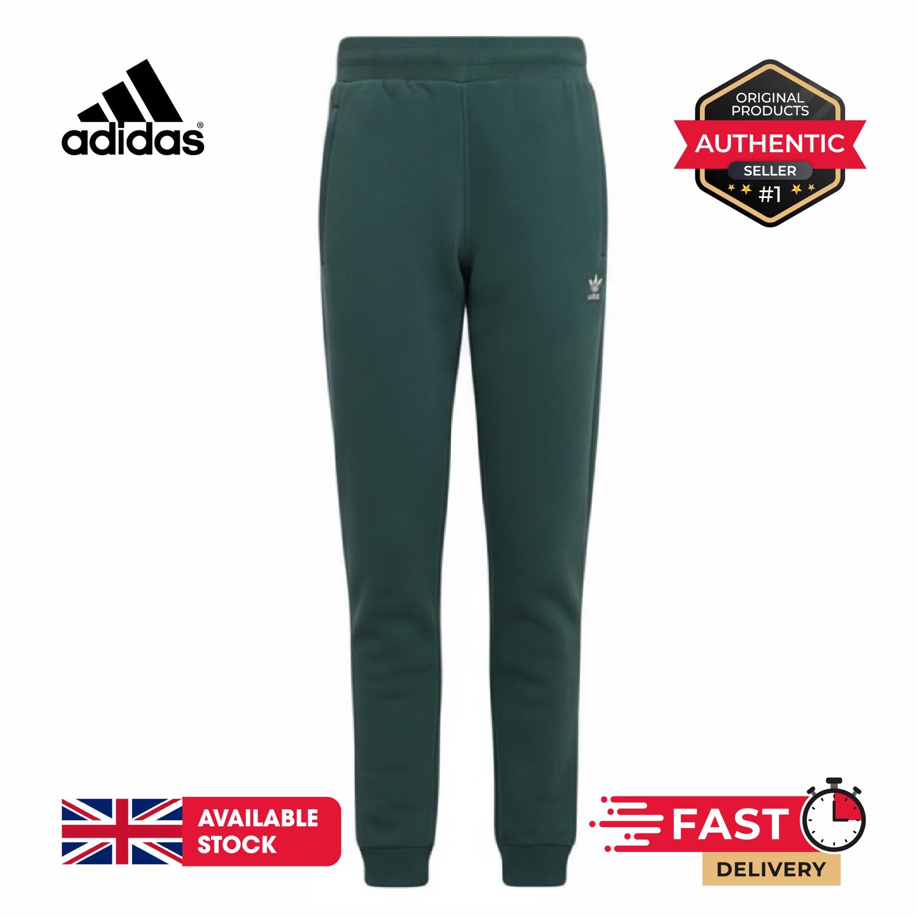Adidas Men ADICOLOR ESSENTIALS TREFOIL Jogger Mineral Green UK S-L