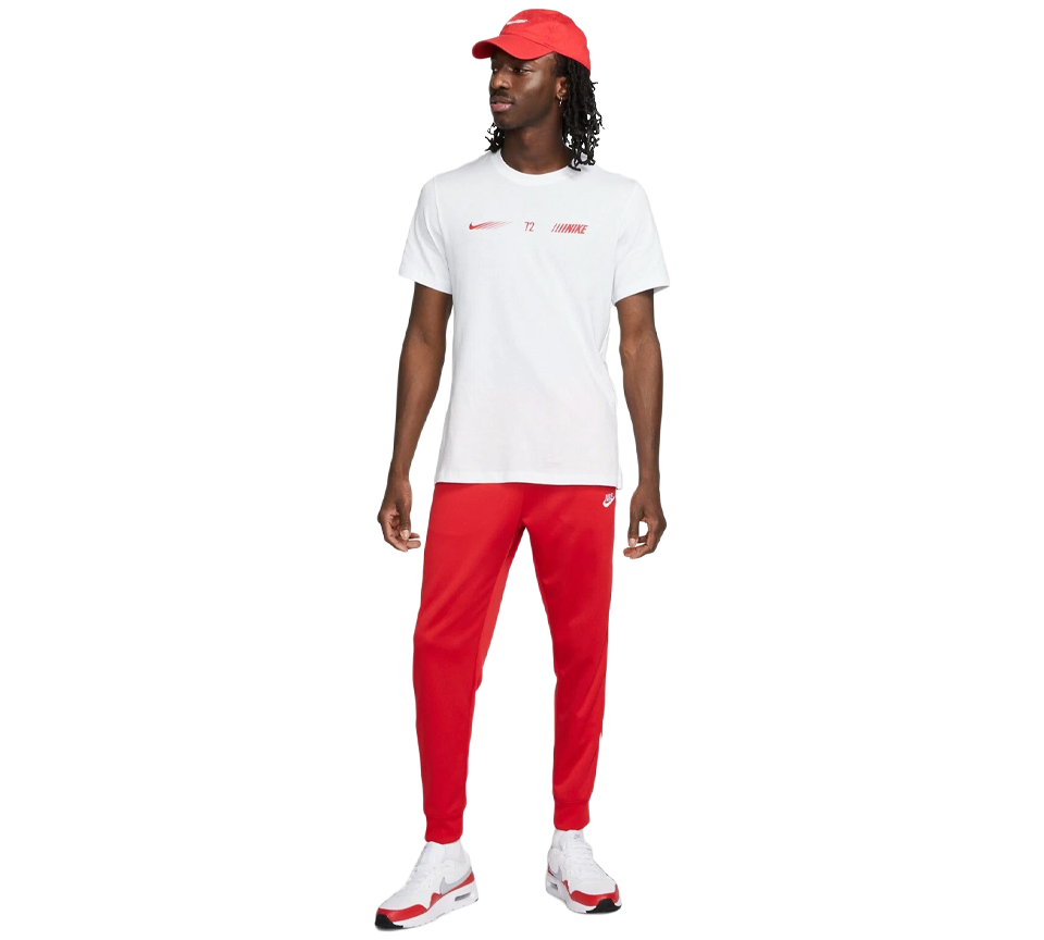 Nike Graphic 72 Tee White/Red UK S-XL