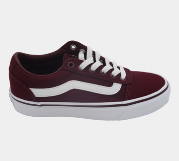 Vans Ward Canvas Womens Classic Skate Shoes Burgundy - UK 3-8