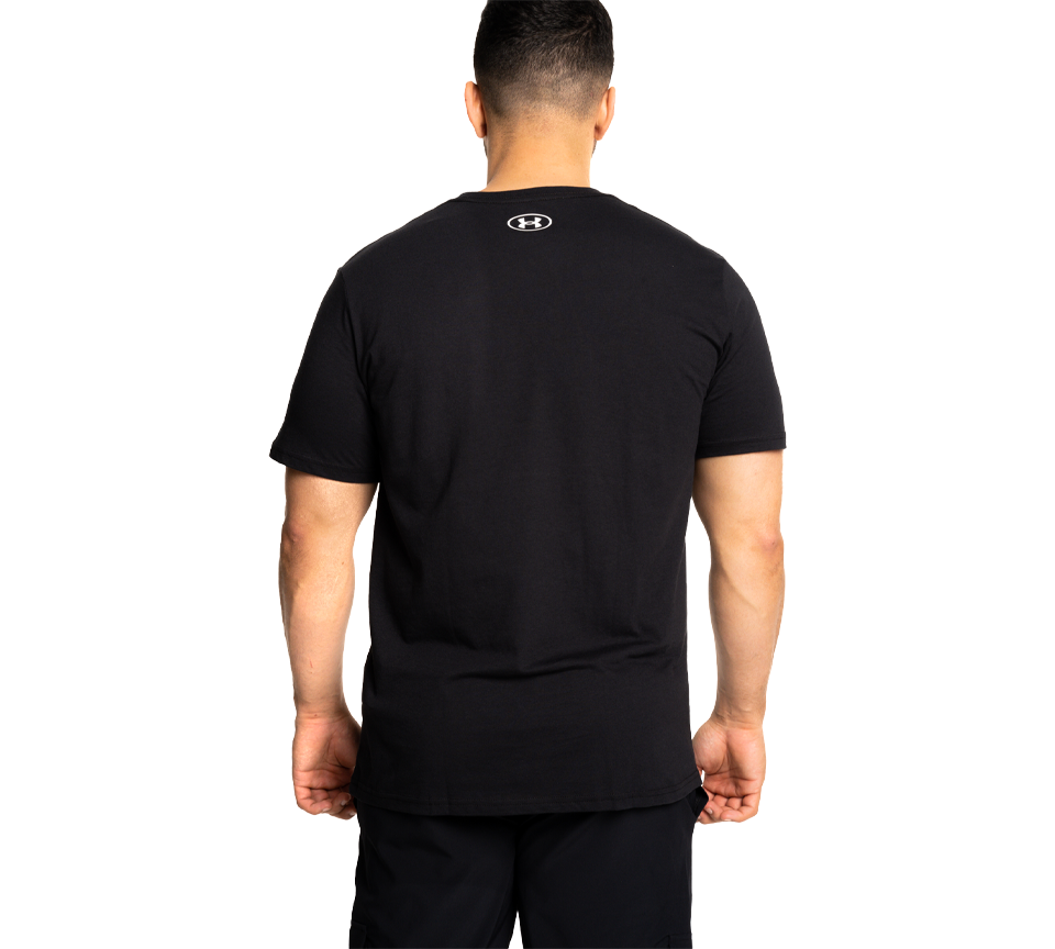 Under Armour Foundation T-Shirt Mens Black White Grey Short Sleeve Crew Neck Tee UK S-2XL