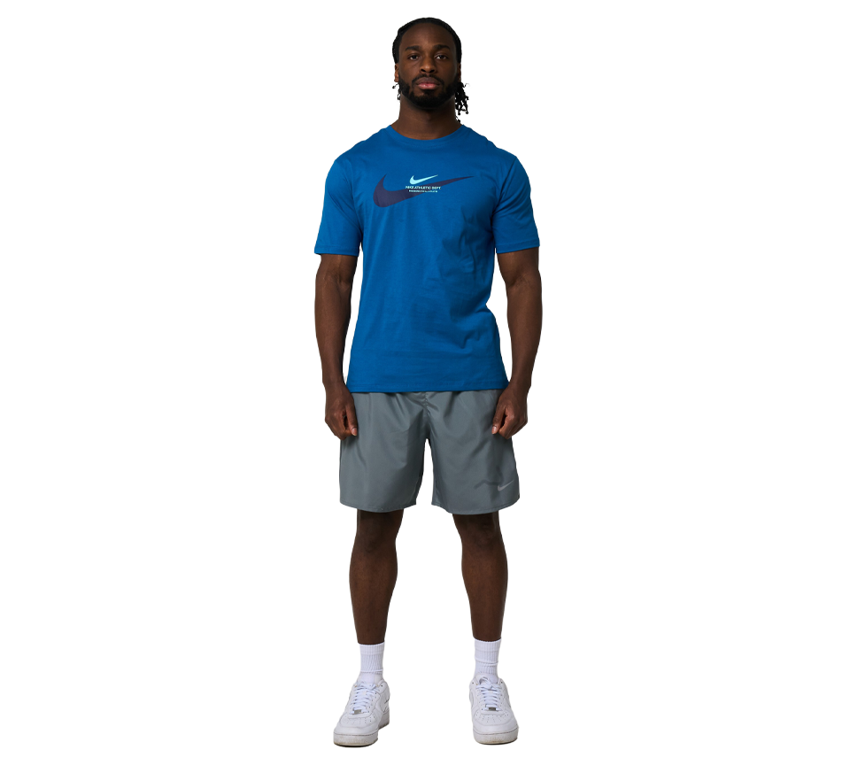 Nike Athletic Dept Tee Mens Black and Blue Short Sleeve Crew Neck T-Shirt UK S-XL