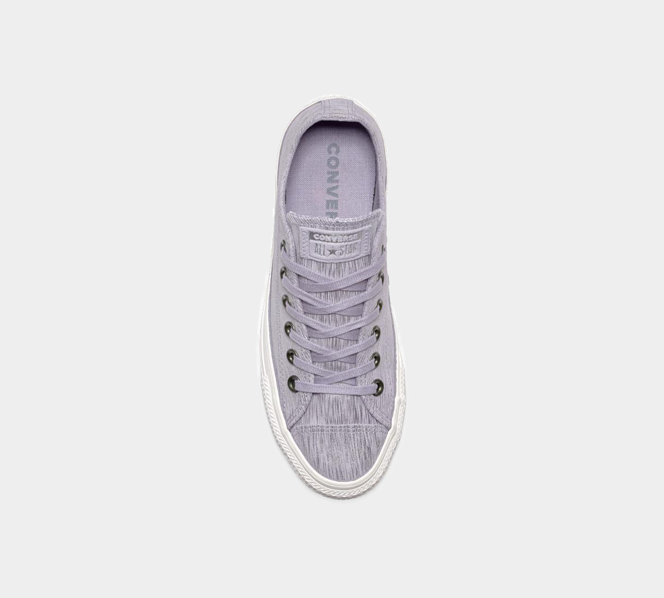 Converse Chuck Taylor All Star Precious Metal Suede Womens Low Top Purple UK 3-8