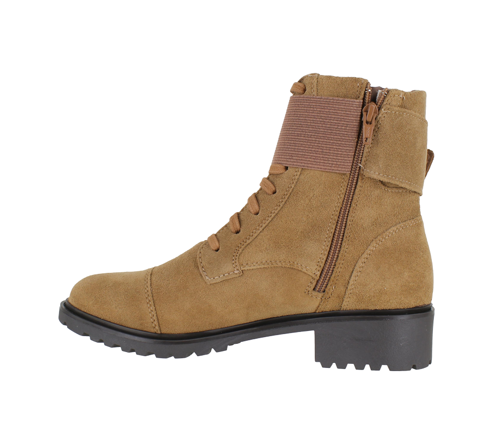 Rockport Ryleigh Lace Zip Up Boots Womens Mocha/Black & Taupe Nubuck/Olive UK 2.5-8.5