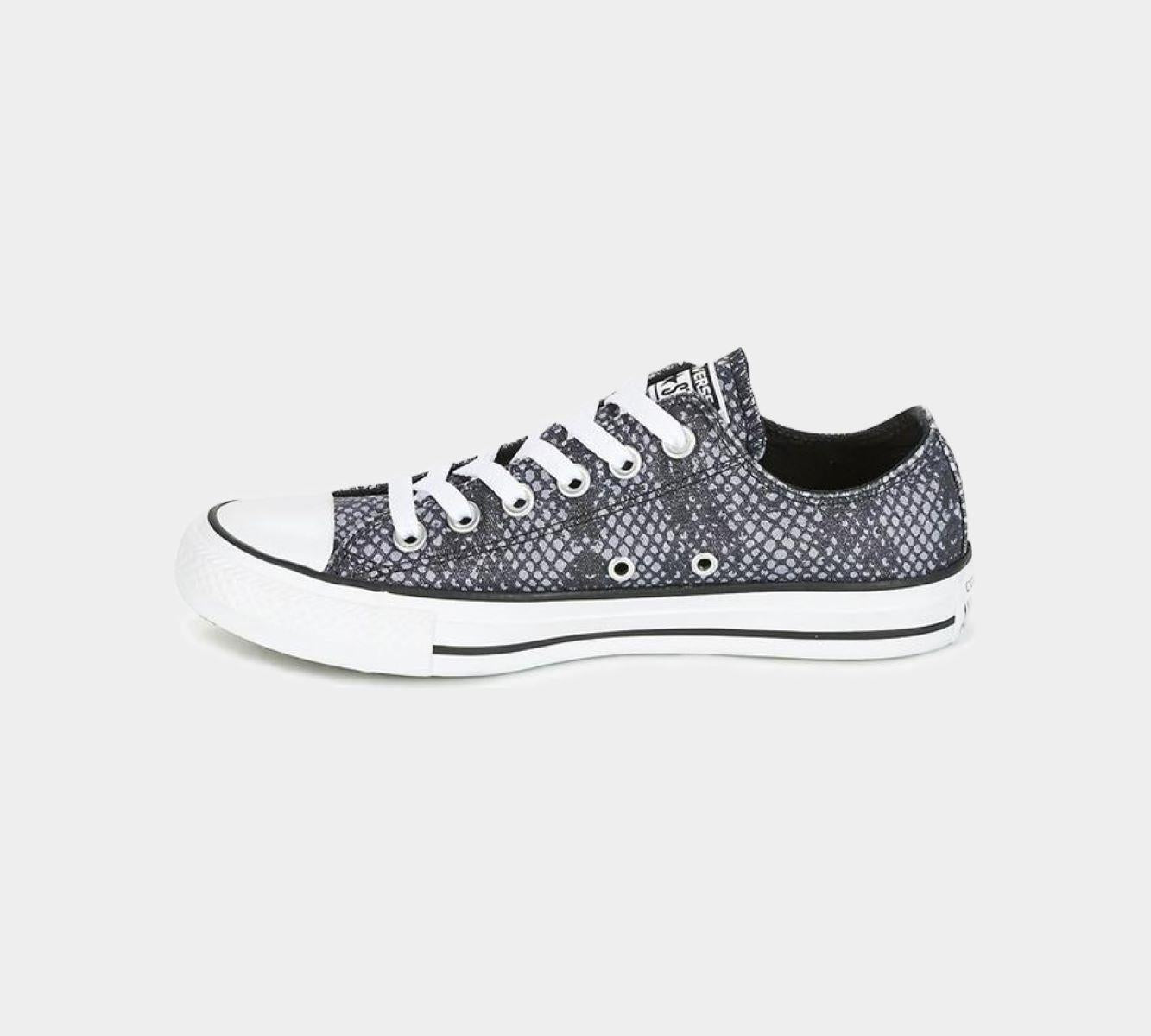 Converse CTAS Shark Print Trainers Green/White & Black/White Shoes UK 3-8