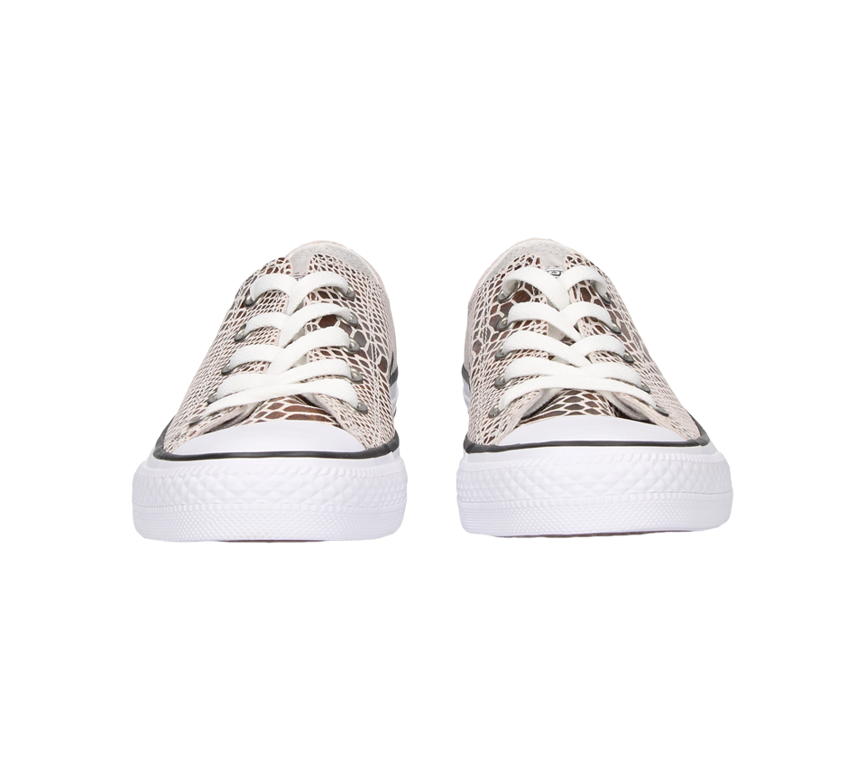 Converse Womens Chuck Taylor Leather Shoes Brown/Black/White UK 3-8