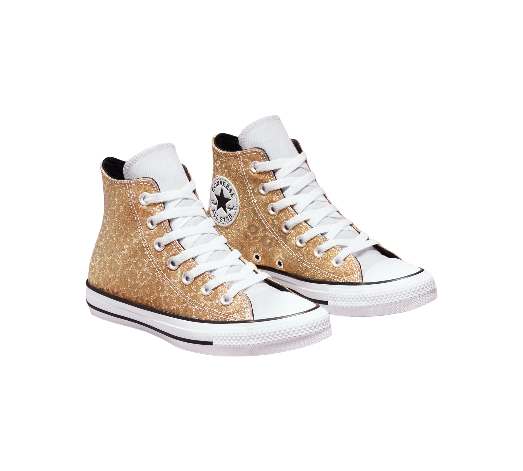 Converse Authentic Glam Chuck Taylor All Star Womens Shoes Gold UK 3-8