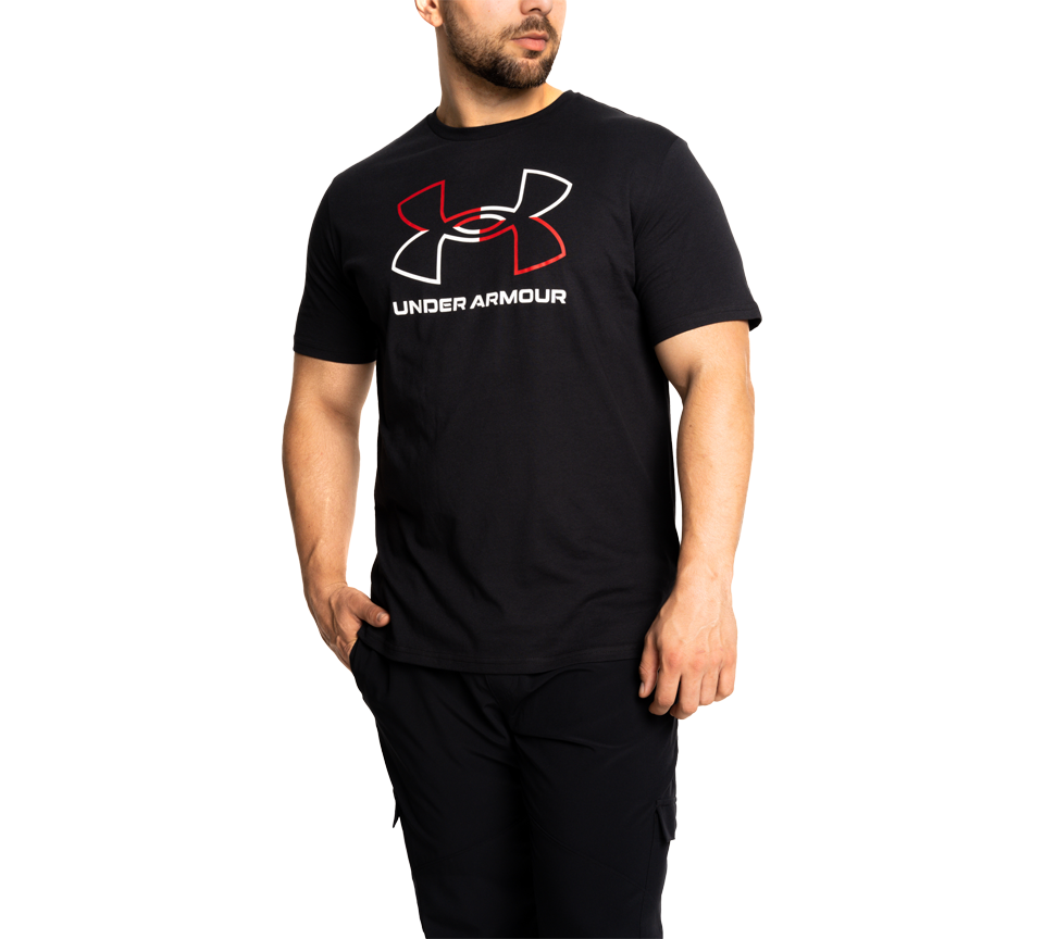 Under Armour Foundation T-Shirt Mens Black White Grey Short Sleeve Crew Neck Tee UK S-2XL