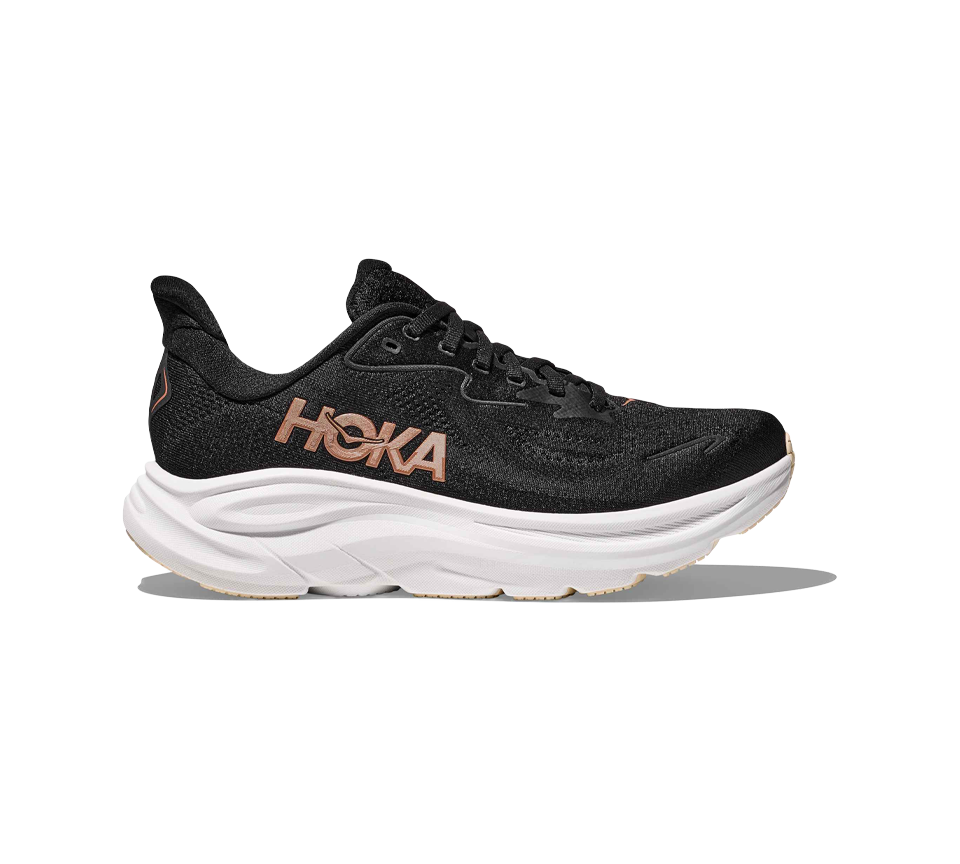 Hoka Clifton 10 Trainers Black Rose Gold UK 3.5-6.5