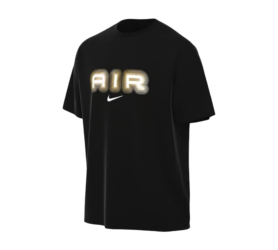 Nike Air Graphic Logo Tee Mens Black and White Short Sleeve Crew Neck T-Shirt UK S-2XL