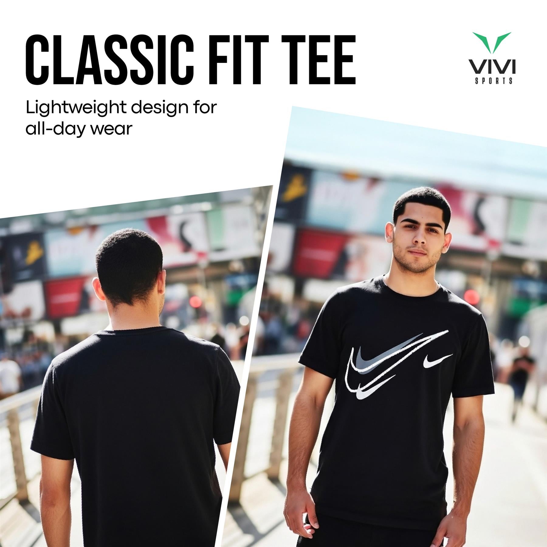 Nike Sportswear Short Sleeve Swoosh Logo T-Shirt Mens White Black Grey Navy Casual UK S-2XL
