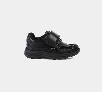 Kickers Reasan Sawrus Black Infant Kids Shoes UK 8-9