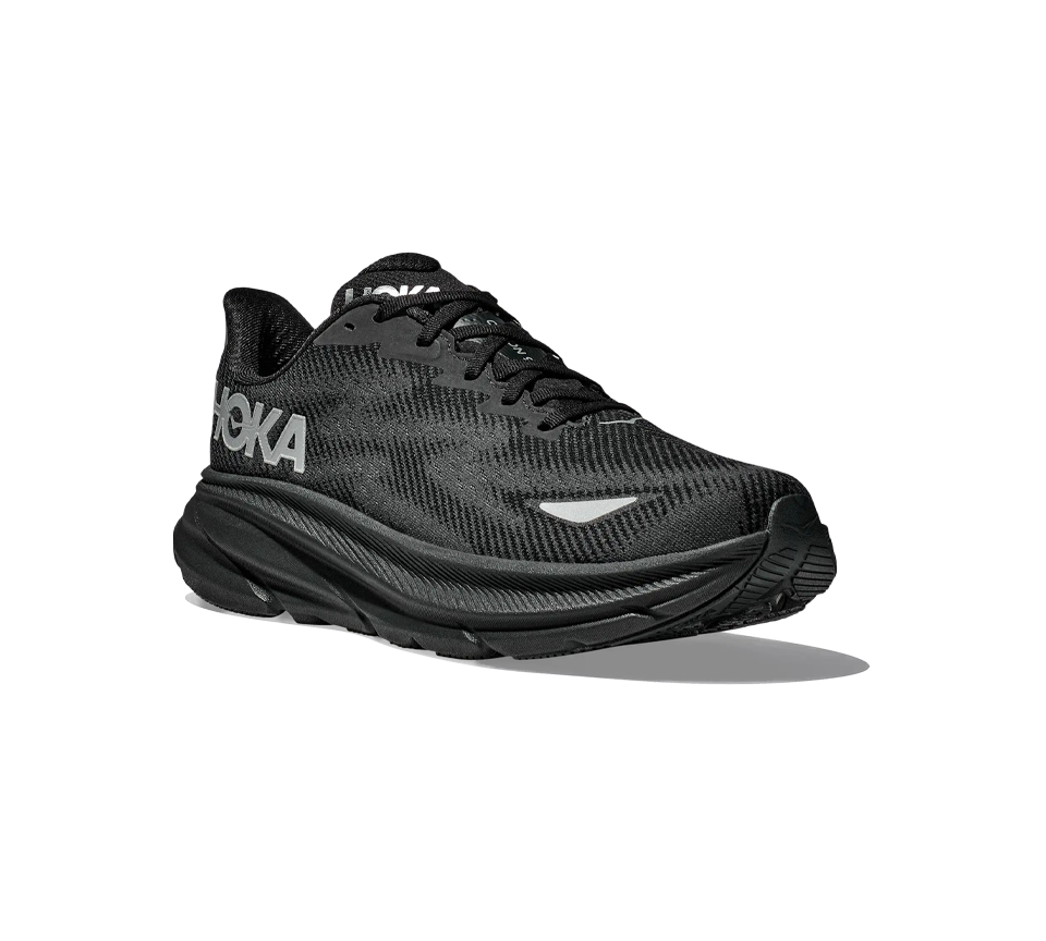 HOKA Clifton 9 GORE-TEX Triple Black Mens Running Shoes Trainers UK 4-8