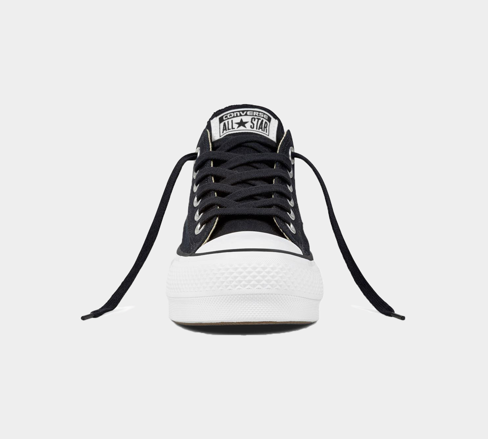 Converse Chuck Taylor All Star Lift Low Canvas Shoes Black UK 3-8