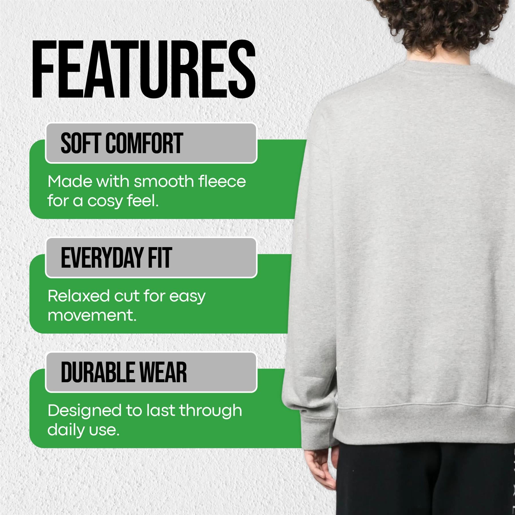 Nike Solo Swoosh Fleece Crew Sweatshirt UK XS-3XL