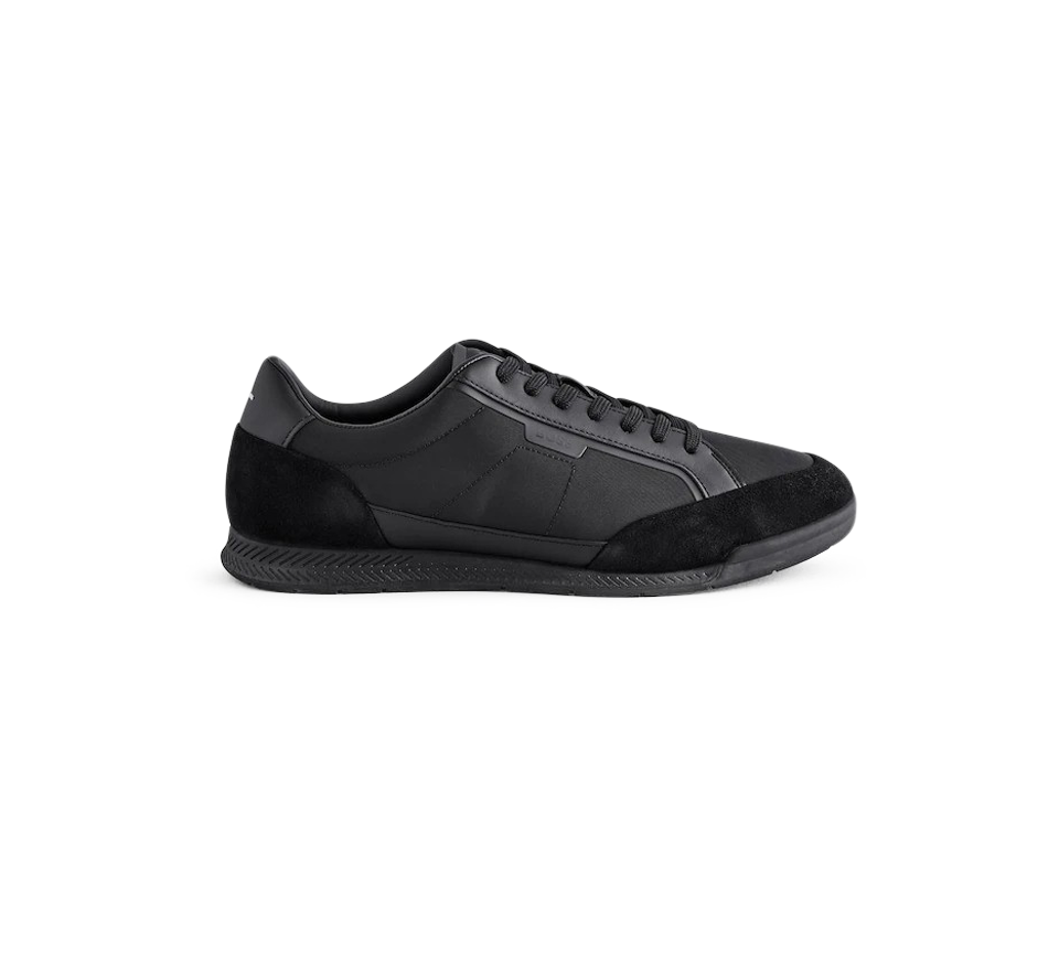Hugo Boss Nitan Mens Trainers Black Dark Blue Casual Sneakers UK 6-11