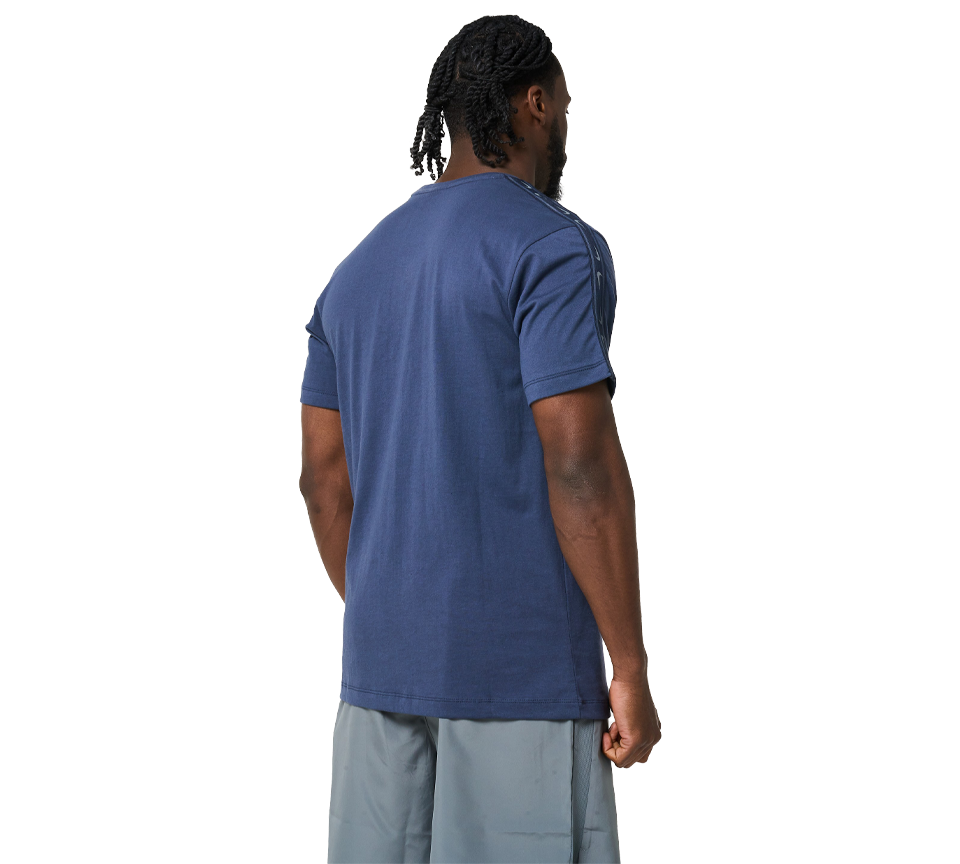 Nike Repeat Tee Mens Blue Reflect Silver Short Sleeve Crew Neck T-Shirt UK S-XL