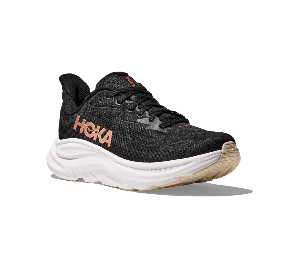 Hoka Clifton 10 Trainers Black Rose Gold UK 3.5-6.5