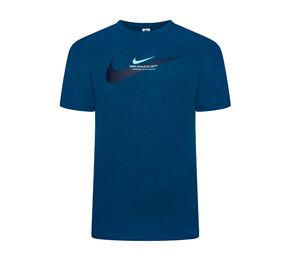Nike Athletic Dept Tee Mens Black and Blue Short Sleeve Crew Neck T-Shirt UK S-XL