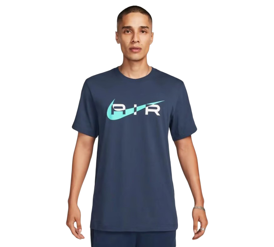 Nike Air Graphic Tee Mens Black and Navy Short Sleeve Crew Neck T-Shirt UK S-2XL