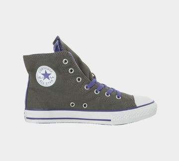 Converse Chuck Taylor All Star Two Fold Galaxy Hi Top Kids Trainers Charcoal UK 1-13