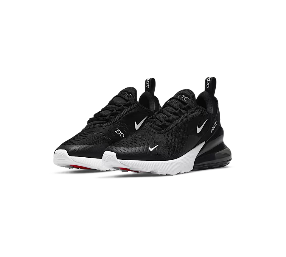 Nike Air Max 270 (GS) Black/Anthracite/White Trainers Shoes UK 3Y-6Y