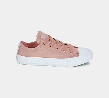 Converse Chuck Taylor All Star Fairy Dust Trainers Rust Pink White Silver UK 10-13/1-5