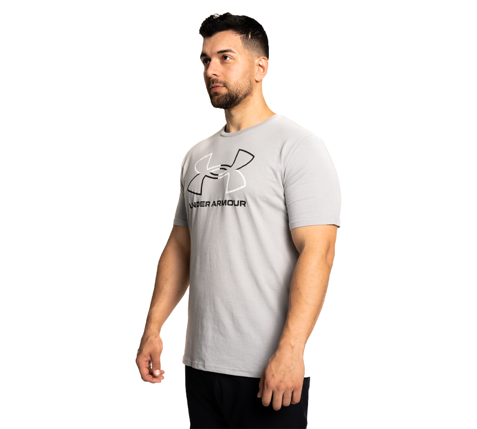 Under Armour Foundation T-Shirt Mens Black White Grey Short Sleeve Crew Neck Tee UK S-2XL