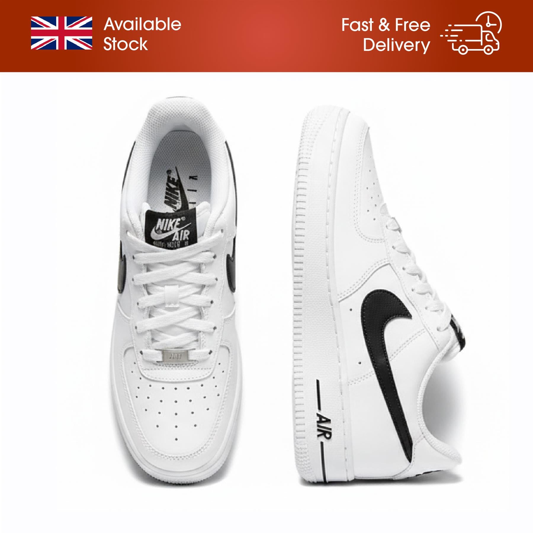 Nike Air Force 1 AN20 GS Kids Trainers White UK 4-6