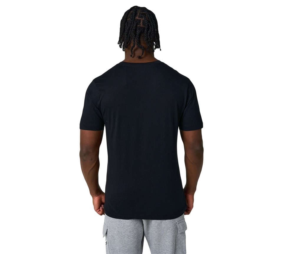 Nike Stack Logo Tee Mens Black and White Short Sleeve Crew Neck T-Shirt UK S-2XL