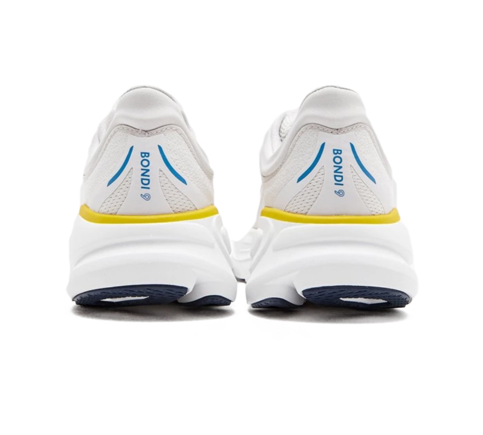 Hoka Bondi 9 Trainers Mens Cushioned Running Shoes Black White UK 7-12