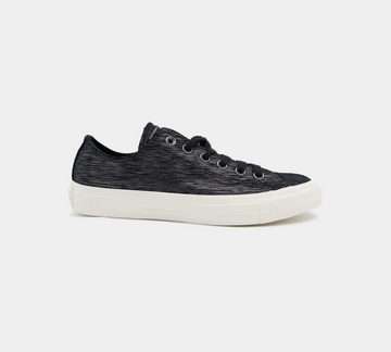 Converse Chuck Taylor All Star Ox Womens Trainers Metallic Black UK 3-8