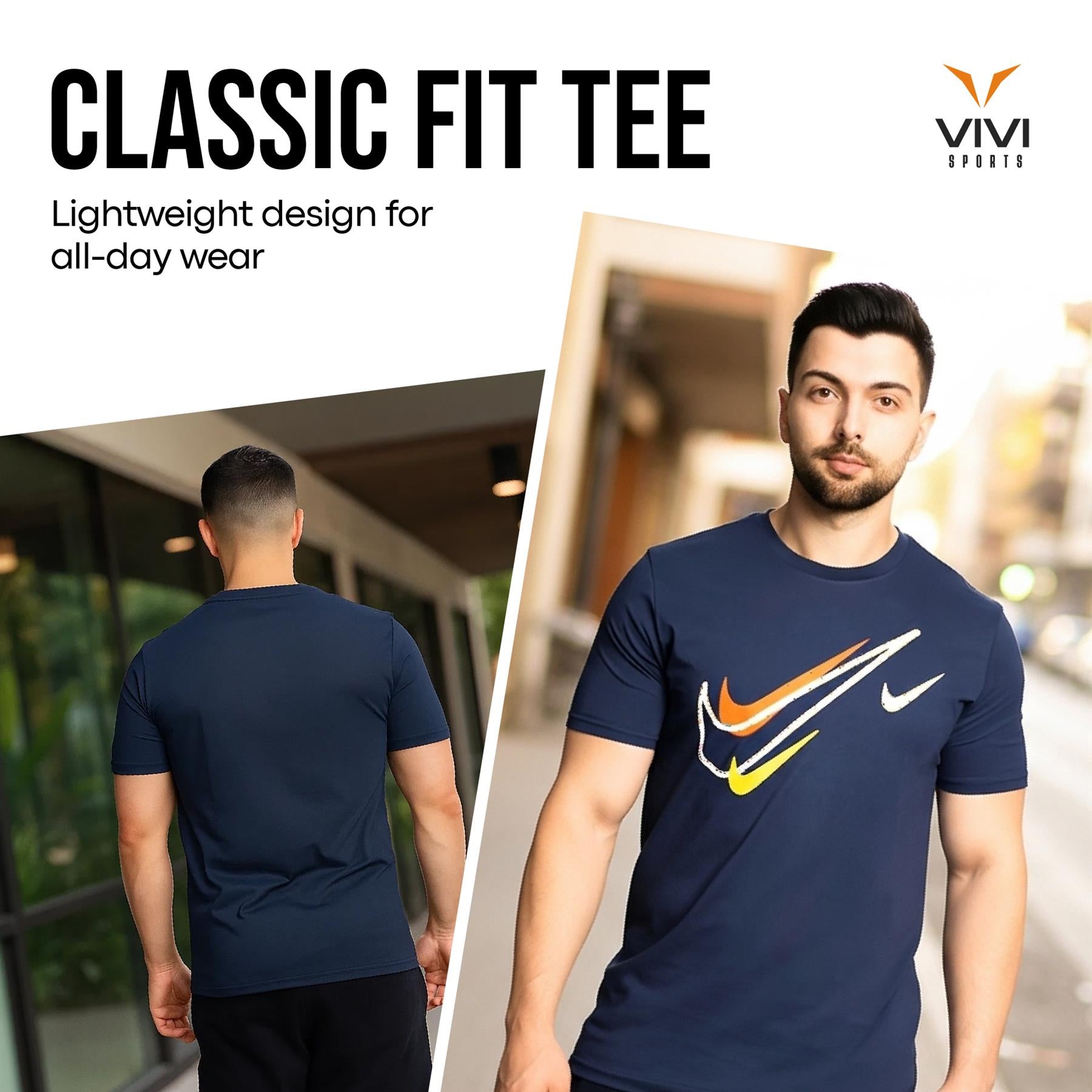Nike Sportswear Short Sleeve Swoosh Logo T-Shirt Mens White Black Grey Navy Casual UK S-2XL