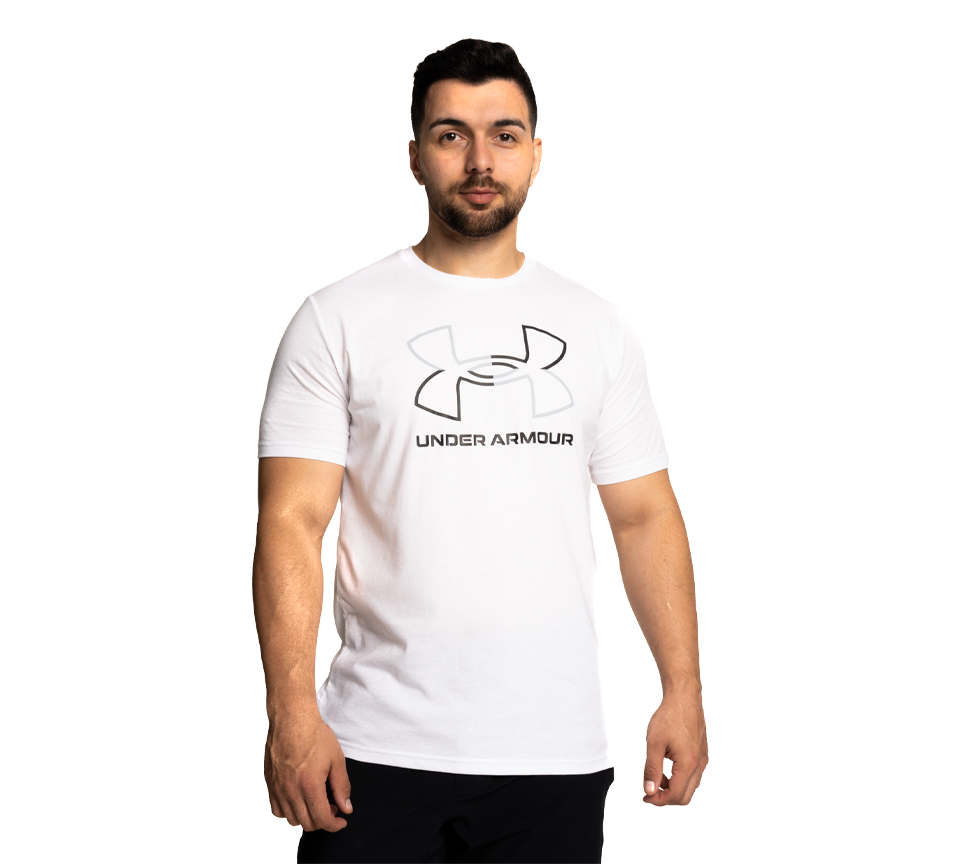 Under Armour Foundation T-Shirt Mens Black White Grey Short Sleeve Crew Neck Tee UK S-2XL