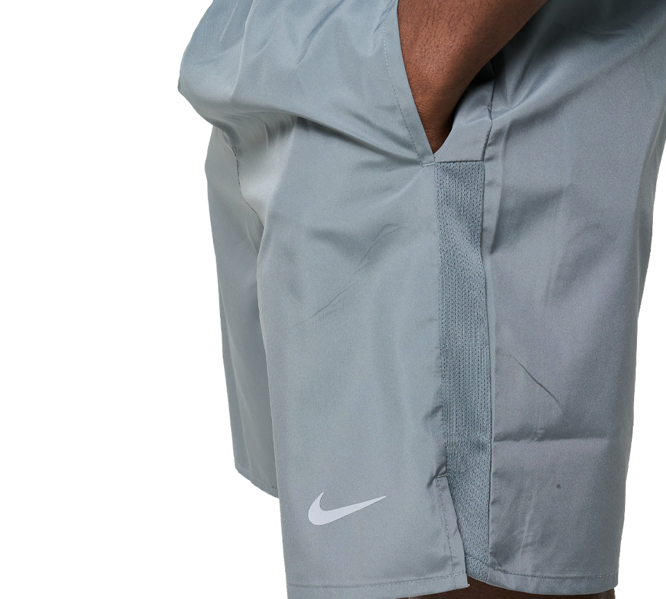 Nike Challenger 7 Inch Mens Shorts Black and Grey UK S-2XL