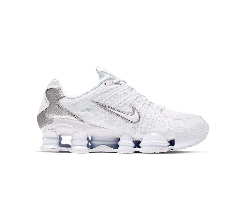 Nike Shox TL Black Hematite White Metallic Silver Trainers Shoes UK 6-12