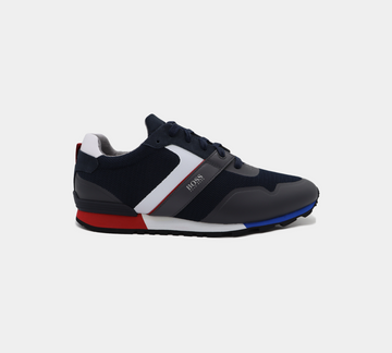 Hugo Boss Parkour Runn Mens Trainers Navy Casual Sneakers UK 5-9