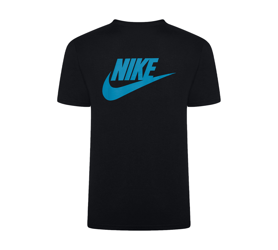 Nike Multi Logo Tee Mens White Grey Blue Short Sleeve Crew Neck T-Shirt UK S-2XL