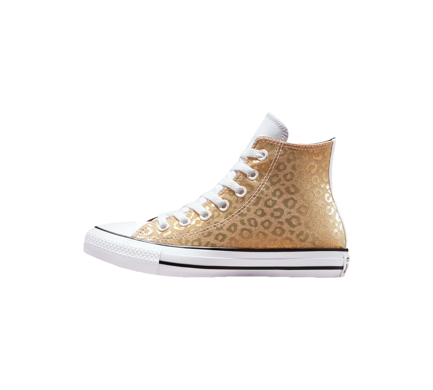 Converse Chuck Taylor All Star Leopard Glitter Low Top Saturn Womens Shoes Gold UK 3-8