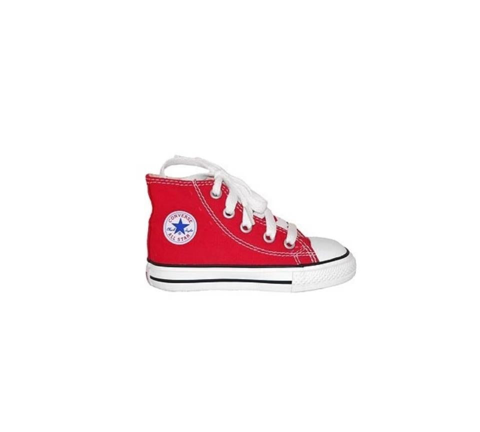 Converse Chuck Taylor All Star Classic Red Kids Trainers Shoes UK 3-8 ...