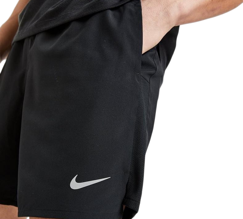 Nike Challenger 7 Inch Mens Shorts Black and Grey UK S-2XL
