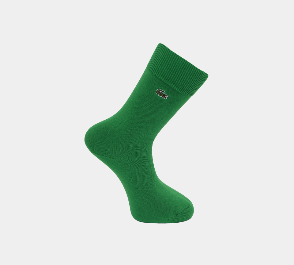 Lacoste Low-Cut Soft Cotton Jersey Socks Green UK 3.5-11