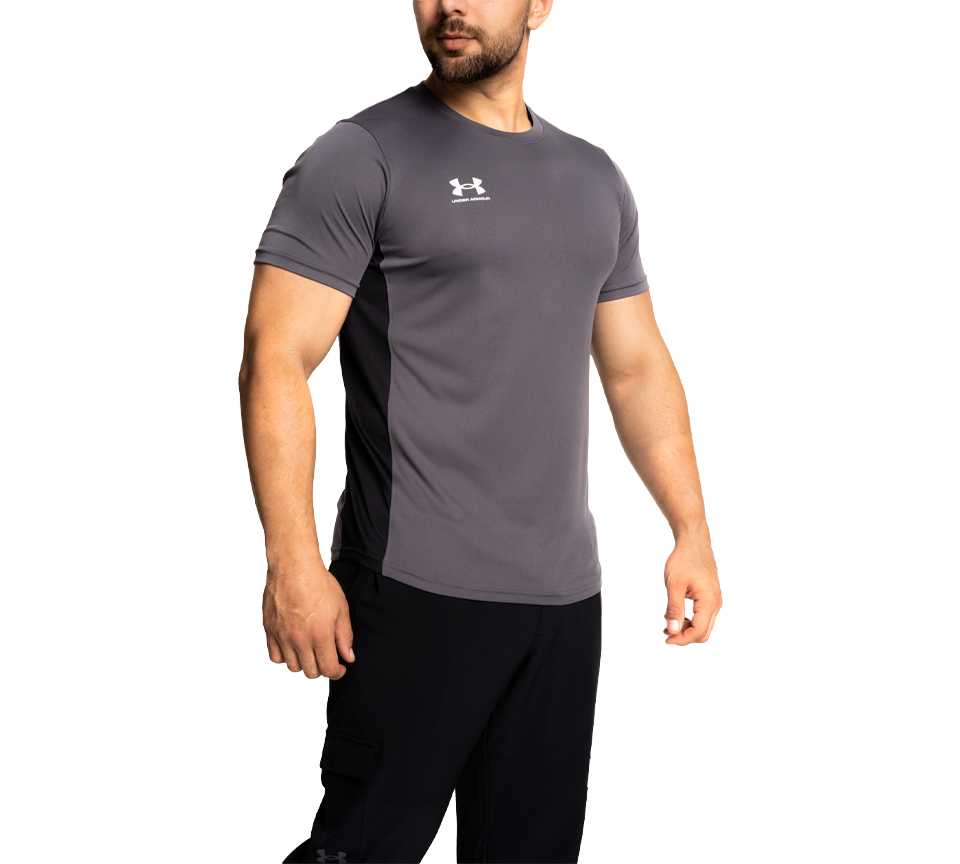 Under Armour Challenger Training T-Shirt Mens Midnight Navy and Starlight Gym Tee UK S-2XL